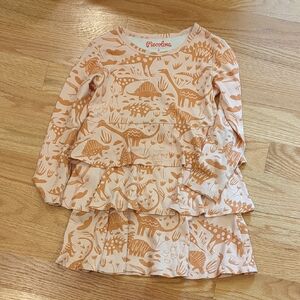 Piccolina Peach Long Sleeve Dress